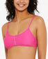 Hula Honey Juniors' Solid Zipper Bralette Bikini Top Size XS
